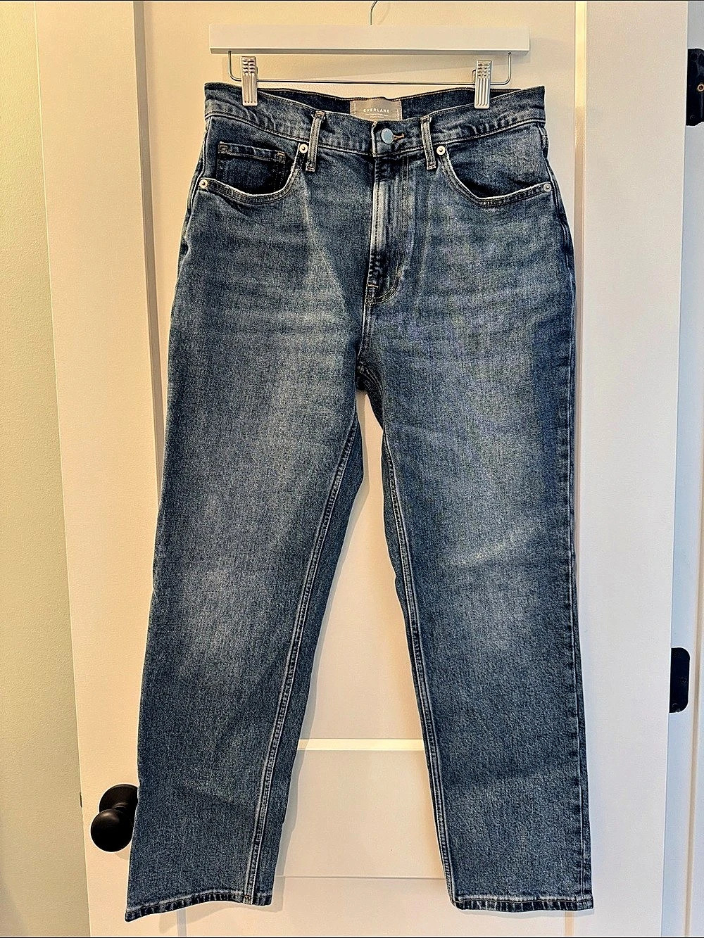 Everlane The Original Cheeky Jean Straight Leg Blue Jeans